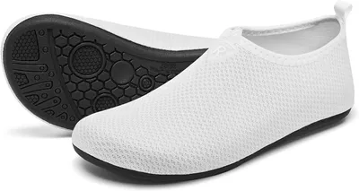 Produktbild von Racqua Badeschuhe Strandschuhe Wasserschuhe Seeigel Schwimmschuhe Schnelltrocknend Weiß 40/41