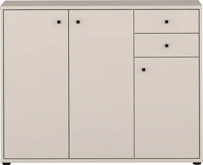 Image de Sideboard >TEMPRA2< in Sand - 108,8x85,5x34,8cm (BxHxT)