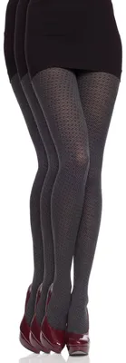 Produktbild von Damen Gemusterte Strumpfhose (Graphit-G5510(60 DEN) ,S) .