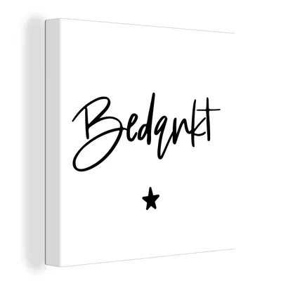 Obrázok produktu pre OneMillionCanvasses® - Maľba na plátne - Obraz na plátne Nástenná maľba na plátne - Kolega - Príslovia - Vďaka - Citáty - 20x20cm - Fotografia na