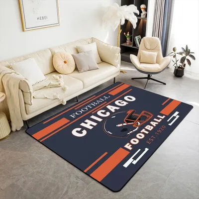 Fußball-Teppich 100x150 cm Polyester, rutschfest, für Wohnzimmer
