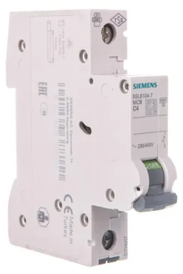 Obrázek produktu pro Siemens 5SL6104-7, Miniaturní obvodový jistič, IP20