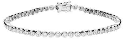 Produktbild von Brilladia 750er Weißgold-Tennisarmband mit 57 Diamanten DB0012