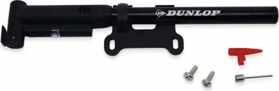 Image de Mini-pompe à vélo DUNLOP 17050, avec indicateur de pression analogique
