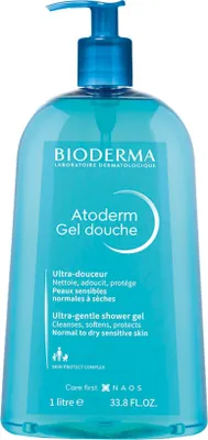 Zdjęcie produktu dla 1x Bioderma Atoderm Ultra Delikatny żel pod prysznic do skóry suchej i wrażliwej 1000 ml