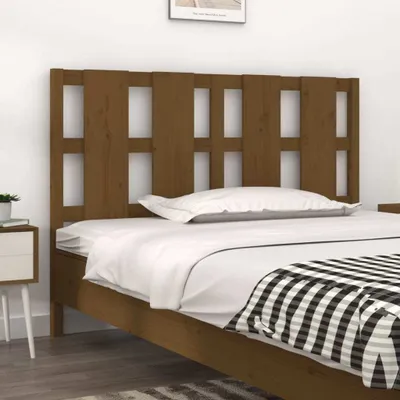 Produktbild von The Living Store Bett-Kopfteil Honigbraun 145,5x4x100 cm Massivholz Kiefer