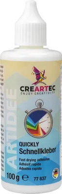 Produktbild von CREARTEC Quickly Schnellkleber 100 g - für besonders schnelles und zuverlässiges Kleben - 77837