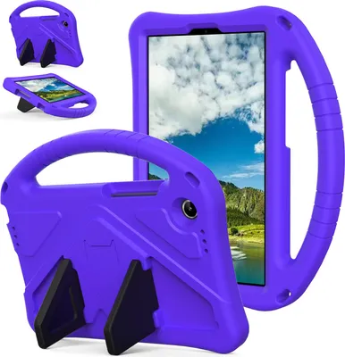 Produktbild von Kinder Hülle für Lenovo Tab One / Tab K9 8,7", Eva Leichte Stoßfeste Ständer, Kids Griff Schutzhülle Lila