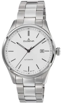 Produktbild von Dugena Herren-Uhr Milano Weiß Automatik Edelstahl-Armband 4461013
