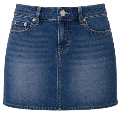 Productafbeelding van True Religion - "Sadie" mini-rok voor dames, denim, model GT29798 (27R) (donkerblauw)