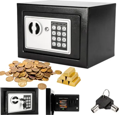 Produktbild von Trezory FCH s elektronickým heslem Trezor s ocelovou deskou Nábytkový trezor Elektronický kombinační zámek Trezor na dokumenty Černý
