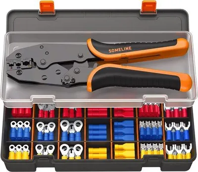 Immagine prodotto di Pinza per terminali elettrici, 30 tipi, 0,34-6 mm², pinza a crimpare, utensile