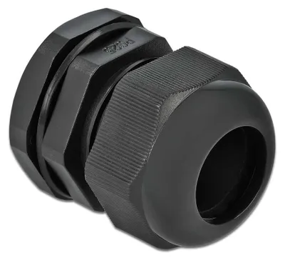 Produktbild von DeLOCK Kabelverschraubung PG25 10 Stück schwarz, Schwarz, Kunststoff, 10 Stück(e), PG25, 2,1 cm, IP68