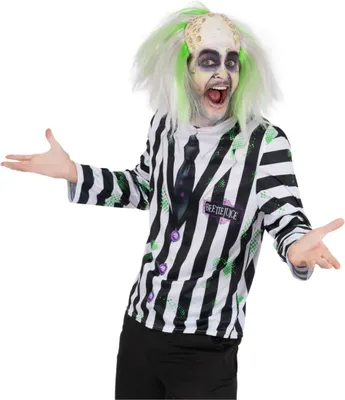 Produktbild von Beetlejuice Halloween Kostüm Shirt für Herren Größe: M