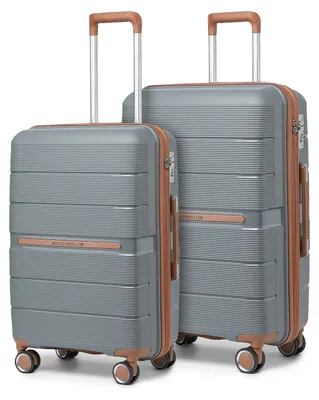Produktbild von Kofferset - Hartschale - 2-teilig - PP - 8 Spinnerrollen - TSA-Schloss - 61 + 71 cm - Grau