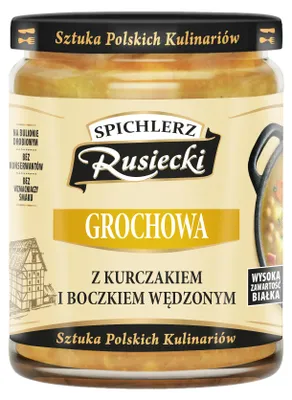 Produktbild von PAMAPO Erbsensuppe mit Hähnchenfleisch und Räucherspeck, 470 g