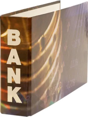 Produktbild von Bankordner / 140x250mm / für Kontoauszüge / Motiv: "Geldmünzen"