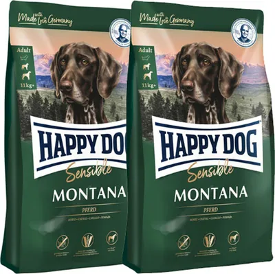 Produktbild von Happy Dog Supreme Sensible Montana 2 x 10 kg