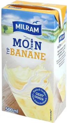Produktbild von Milram Moin Typ Bananen Milchmisch Getränk mit Calcium 500ml