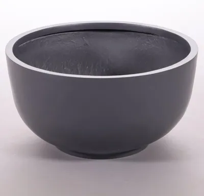 Produktbild von Elegant Einrichten | Pflanzkübel | Fiberglas | rund | D50xH25cm | anthrazit-metallic
