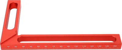Obrázek produktu pro Úhloměr ve tvaru L, hliníková slitina, měření výšky, rýsování, 90° úhloměr pro zpracování dřeva, 160 mm / 6,3 palce