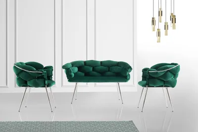 Produktbild von Hanah Home, BC-2119, Sofas, Grün, Metall, 135 x 79 x 65 cm