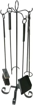 Obrázek produktu pro Černá krbová sada 5 prvků√≥š 75 cm LOFT