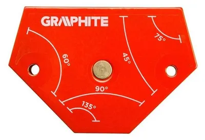 Zdjęcie produktu dla GRAPHITE Spawalniczy kątownik magnetyczny 64 x 95 x 14 mm, udźwig 11.4 kg