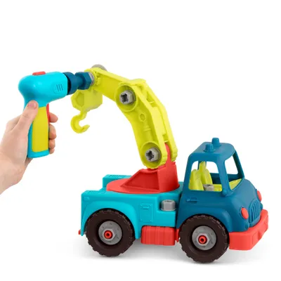 Produktbild von B.TOYS B. Happy Cruisers Kranwagen zum Bauen