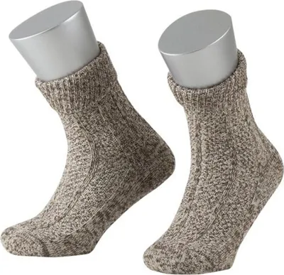 Produktbild von Kinder Umschlagsocken beigebraunmeliert 23-26