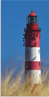 Produktbild von ARTland Wandbild Alu für Innen & Outdoor Amrumer Leuchtturm Größe: 20x40 cm