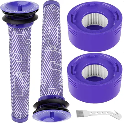 Ersatzfilter-Set für Dyson V7, V8, 2x Nachfilter, 2x Vorfilter