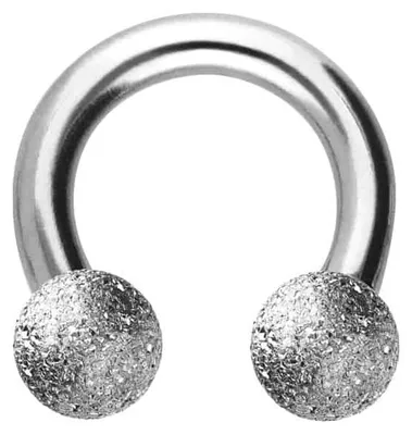 Produktbild von Ohrpiercing, Nasenpiercing, Septum Piercing Chirurgenstahl Hufeisenring DIAMANTOPTIK Silber Innendurchmesser: 6mm + Stabstärke: 1,6mm