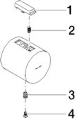 Produktbild von Dornbracht 90173301500-00 Griff für Thermostat Ersatzteile