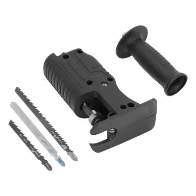 Imagen del producto de Adaptador para sierra recíproca, adaptador para convertir un taladro eléctrico en sierra recíproca, accesorio para sierra recíproca, cabezal de conversión para sierra eléctrica, kit de hojas para sierra recíproca, kit de mango adaptador para motosierra
