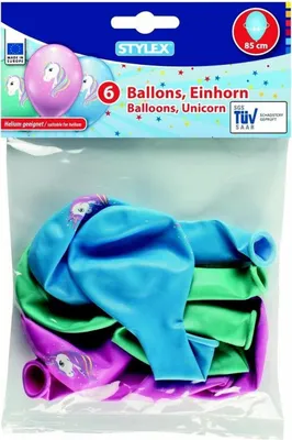 Produktbild von 6 Luftballons "Einhorn"