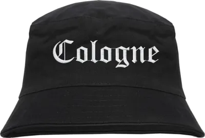 Produktbild von Cologne Fischerhut - Altdeutsch - bestickt -  Bucket Hat Anglerhut Hut Anglerhut Hut  Schwarz L/XL