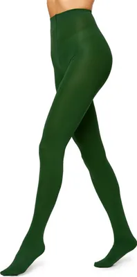 Image de Collants en microfibre pour femmes Antie AN-124 100 DEN (vert foncé, taille M) .