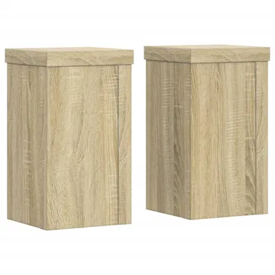 Produktbild von vidaXL Pflanzenständer 2 Stk. Sonoma-Eiche 10x10x18 cm Holzwerkstoff