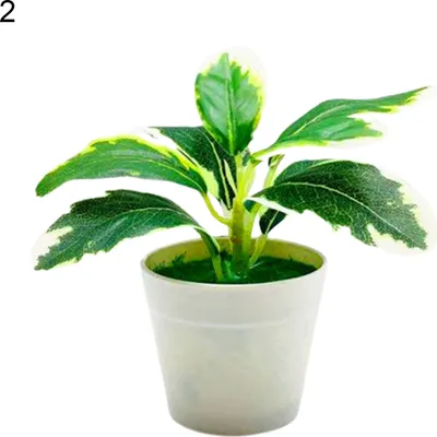 Produktbild von künstliche Topfpflanze realistische plastische auffällige imitative Bonsai-Pflanzen für Zuhause-2