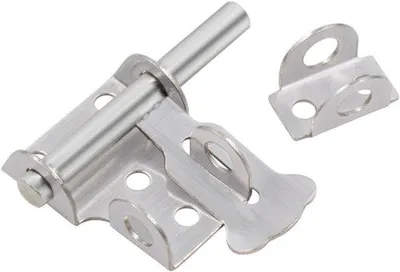 Produktbild von Schlösser Set - Türsicherheit - Holztüren verschließen - Edelstahl - 6,6 x 4,5 x 1,5 cm - Silber