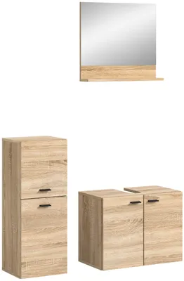 Produktbild von Boston Badmöbelset B1 Eiche Nachbildung.