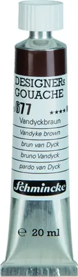Produktbild von Schmincke DESIGNERs GOUACHE - 20ml Tube - Vandyckbraun 25 677 007
