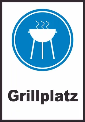 Produktbild von Grillplatz Schild A6 (105x148mm)