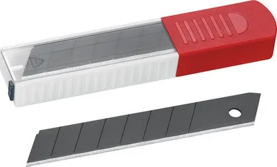 Produktbild von RAUTNER Abbrech-Ersatzkling. schwarz 18 mm 10er
