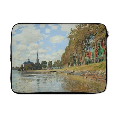 Produktbild von MuchoWow® Laptop Hülle 13 Zoll Zaandam - Gemälde von Claude Monet Laptoptasche - Laptophülle - Sleeve - Rundumschutz