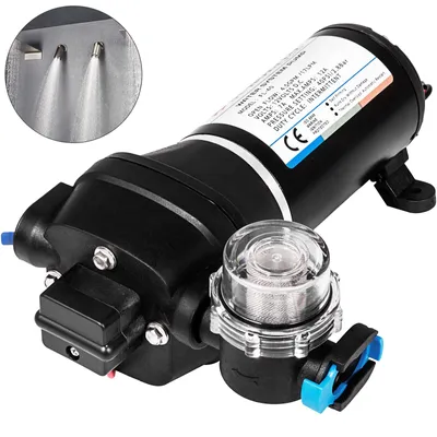 Immagine prodotto di Pompa a membrana a pressione per acqua VEVOR - Pompa a membrana ad alta pressione 12V FL-40, 40 PSI, pompa automatica autoadescante per acqua con portata di 17 l/min