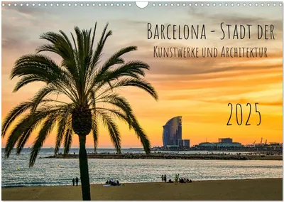 Produktbild von Barcelona - Stadt der Kunstwerke und Architektur (Wandkalender 2025 DIN A3 quer), CALVENDO Monatskalender