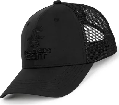 Produktbild von Black Cat Schwarze Truckercap - Angelcap