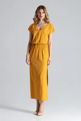 Produktbild von Figl Maxikleid für Frauen Nilan senf S